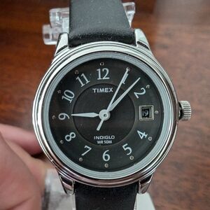 Timex Black Analog Watch with Indiglo